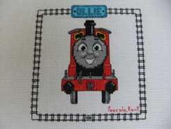 Cross stitch square for Ollie K's quilt