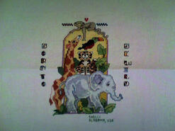 Cross stitch square for Samuel A's quilt