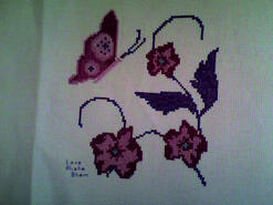 Cross stitch square for Bobbie M's quilt