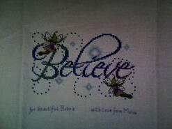 Cross stitch square for Bobbie M's quilt