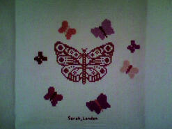 Cross stitch square for Bobbie M's quilt