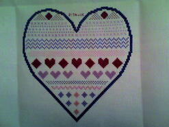 Cross stitch square for Mollie R's quilt