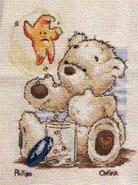 Cross stitch square for Wyatt C's quilt