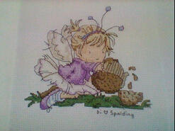 Cross stitch square for Talia May C's quilt