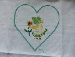 Cross stitch square for Katie D's quilt