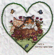 Cross stitch square for Katie H's quilt