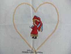Cross stitch square for Katie H's quilt