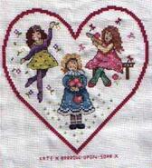 Cross stitch square for Katie H's quilt