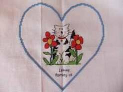 Cross stitch square for Katie H's quilt
