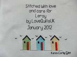 Cross stitch square for Leroy G's quilt