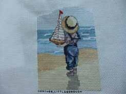 Cross stitch square for Leroy G's quilt