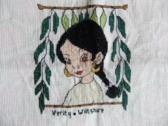 Cross stitch square for Jennifer M's quilt