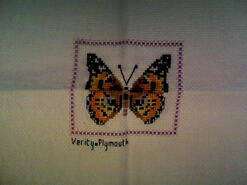 Cross stitch square for Lacey-Kelly's quilt
