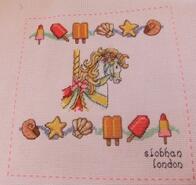 Cross stitch square for Iona's quilt