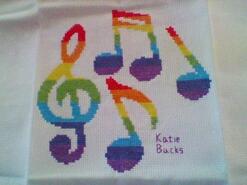 Cross stitch square for Zoe T's quilt