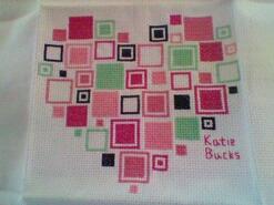 Cross stitch square for Cara D's quilt