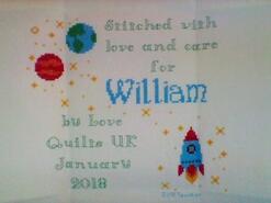 Cross stitch square for William C's quilt