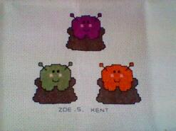 Cross stitch square for William C's quilt