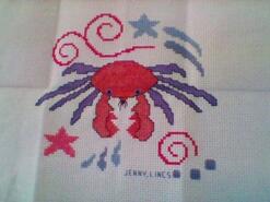 Cross stitch square for Cody-John's quilt