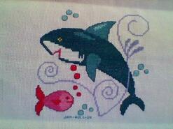 Cross stitch square for Cody-John's quilt