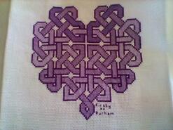 Cross stitch square for Ellie P's quilt