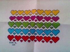 Cross stitch square for Ellie P's quilt