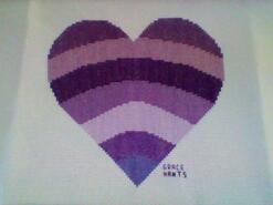 Cross stitch square for Ellie P's quilt