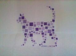 Cross stitch square for Ellie P's quilt