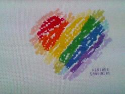 Cross stitch square for Amy S's quilt