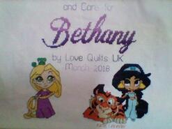 Cross stitch square for Bethany J's quilt