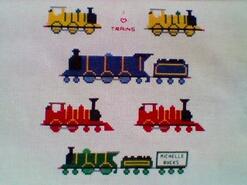 Cross stitch square for Alfie J's quilt