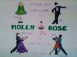 Cross stitch square for Molly-Rose's quilt