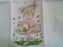 Cross stitch square for Molly-Rose's quilt