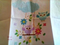 Cross stitch square for Grace-Ellie J's quilt