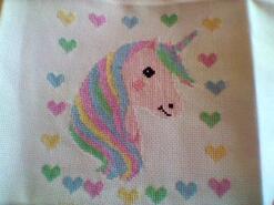 Cross stitch square for Grace-Ellie J's quilt