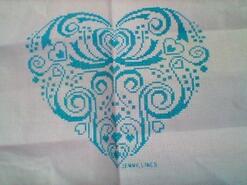 Cross stitch square for Grace-Ellie J's quilt
