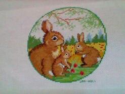 Cross stitch square for Grace-Ellie J's quilt
