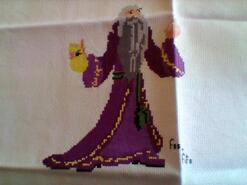 Cross stitch square for Archie M's quilt