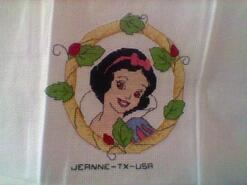 Cross stitch square for Lucy S's quilt