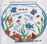 Cross stitch square for Harry L's quilt
