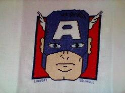 Cross stitch square for Oliver K's quilt