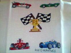 Cross stitch square for Nihaal T's quilt