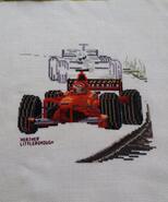 Cross stitch square for Nihaal T's quilt