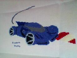 Cross stitch square for Nihaal T's quilt
