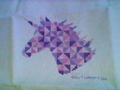 Cross stitch square for Bella-Rose P's quilt