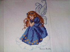 Cross stitch square for Bella-Rose P's quilt