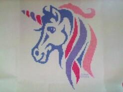 Cross stitch square for Bella-Rose P's quilt
