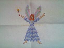 Cross stitch square for Bella-Rose P's quilt