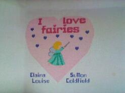Cross stitch square for Bella-Rose P's quilt
