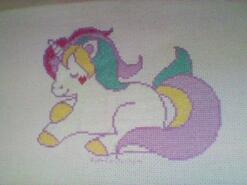 Cross stitch square for Bella-Rose P's quilt